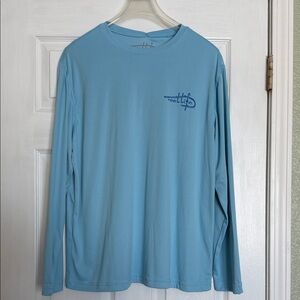 Reel Life Men's Light Blue Long Sleeve Tee